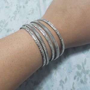 Silver Anthropologie Bracelet.